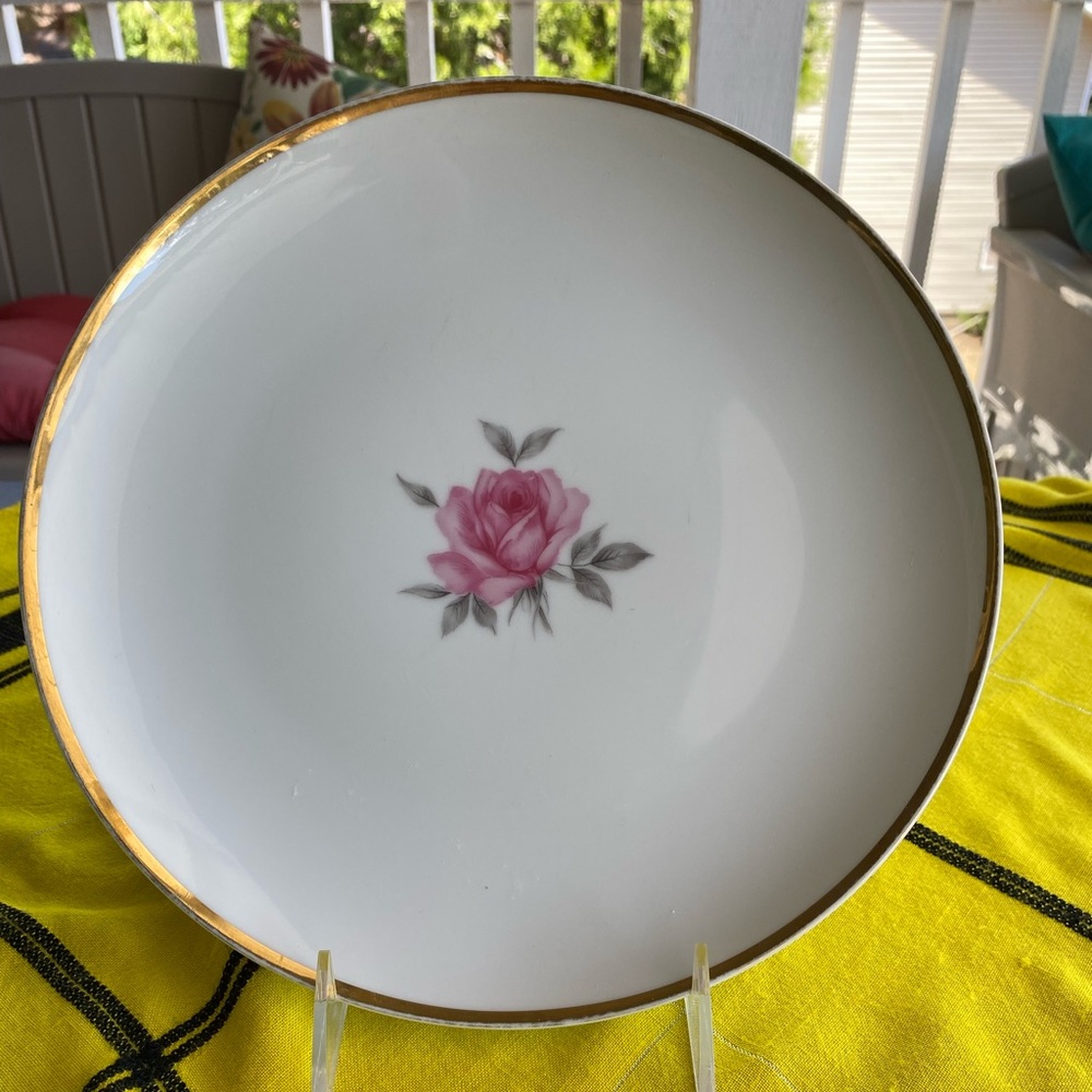 Sango Roma rose fine China dinner plate